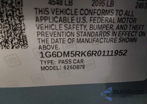 2024 Cadillac Ct5 Luxury z USA, uszkodzony, nr VIN 1G6DM5RK6R0111952